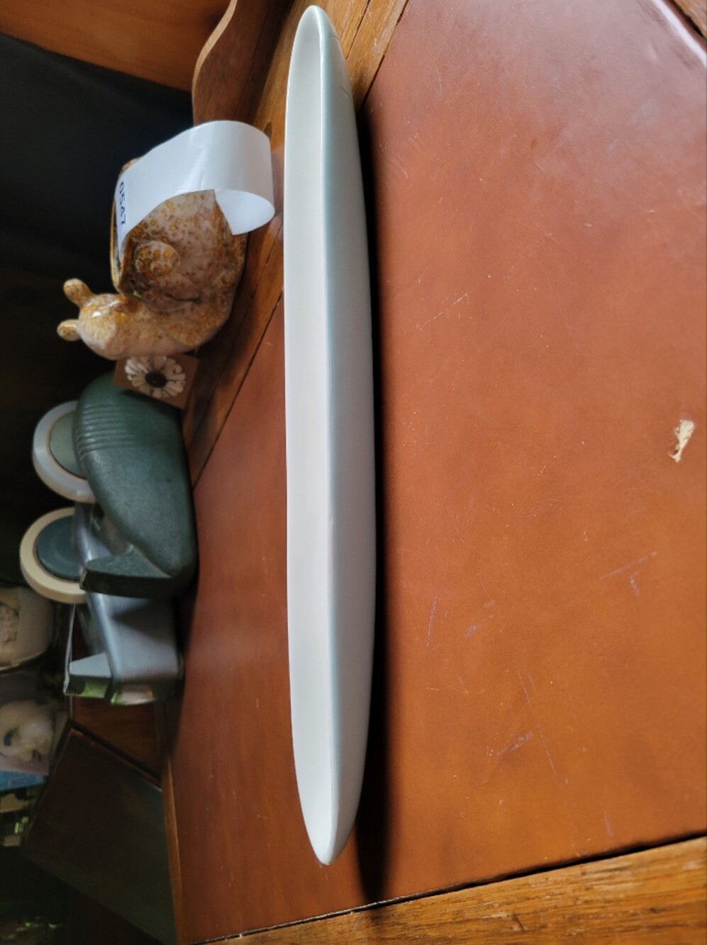 Light Blue Ceramic Olive Tray~ 16 Inch
